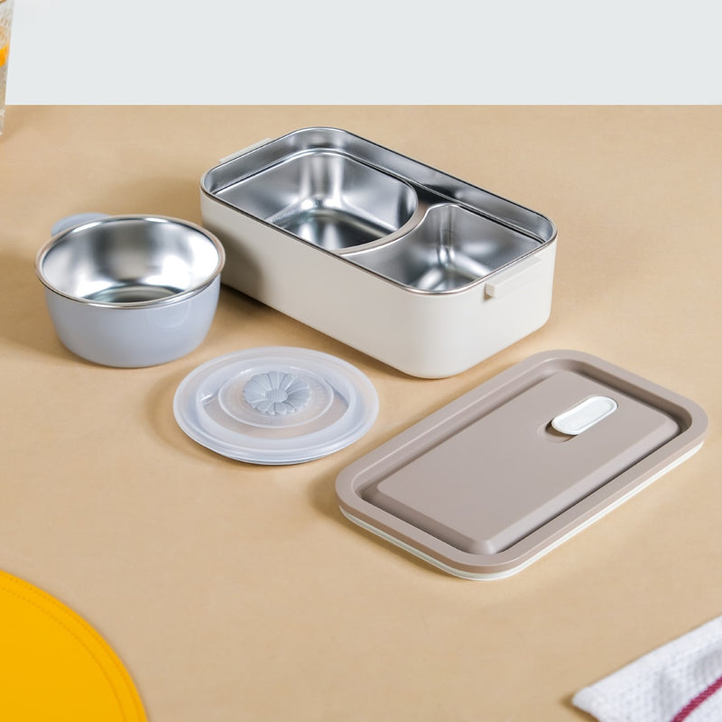 Bento Tiffin Box For Kids Beige 2000ml