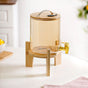 Drink Barrel Dispenser With Stainless Steel Tap Amber 3600ml