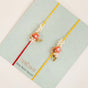 Dual Flower Rakhi Gift Set