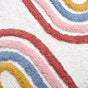 Dual Rainbows With Tassle Floor Mat 84x51 Inch