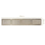 Dual Tone Reversible Table Runner Silver 180x30cm