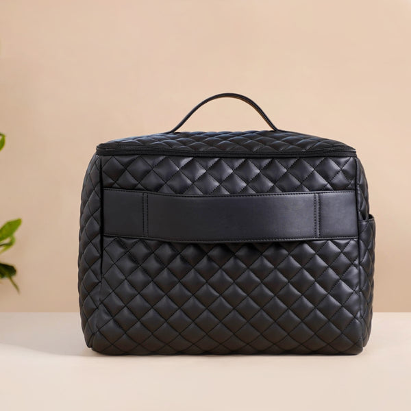 Black Quilted Travel Bag