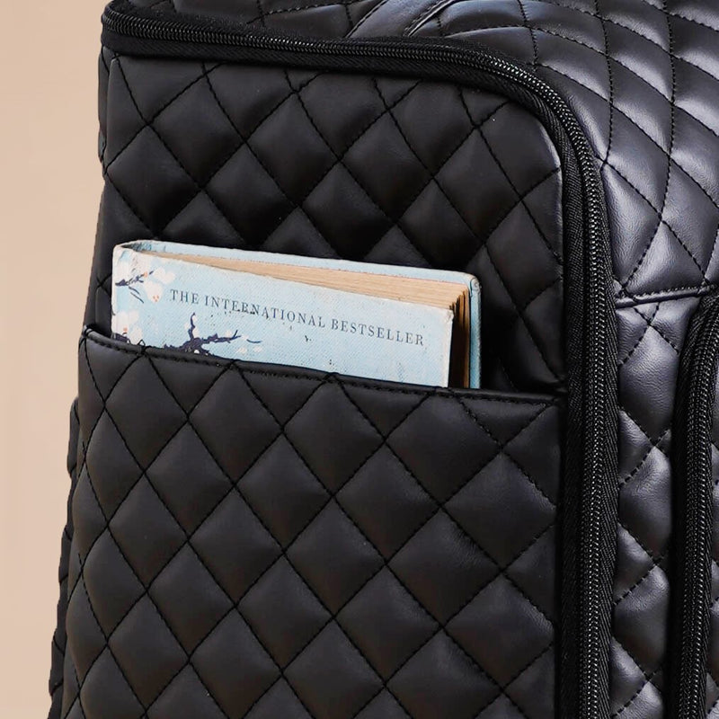 Black Quilted Travel Bag