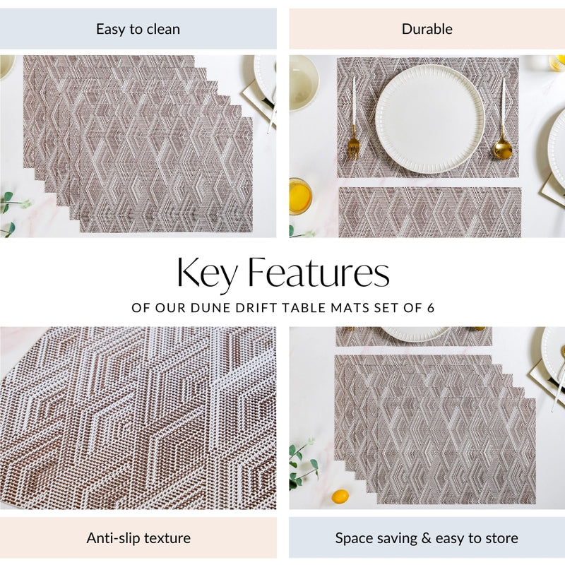 Dune Drift Table Mats Set Of 6