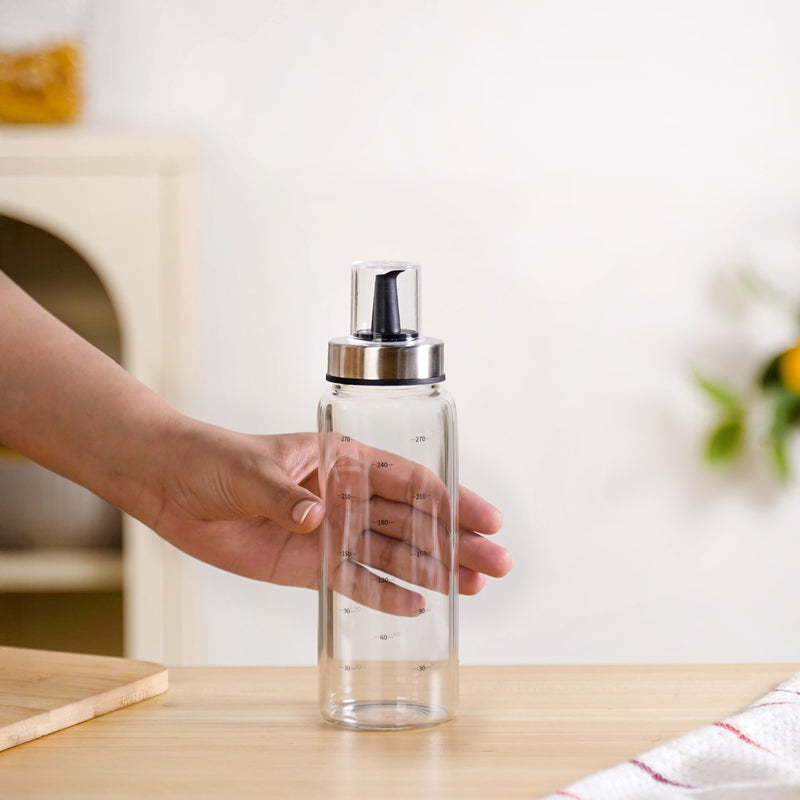 Glass Oil And Vinegar Dispenser Bottle Set of 2 300ml