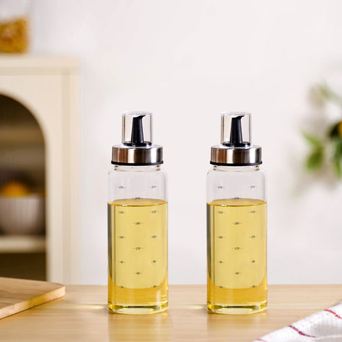 Duo Glass Oil And Vinegar Dispenser Bottle Set 300ml