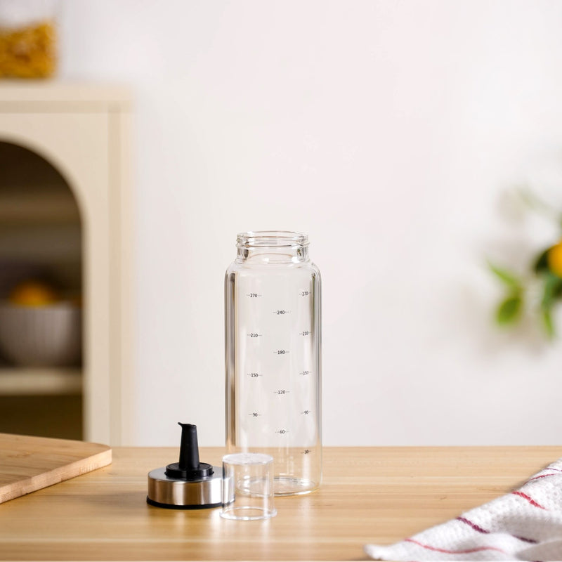 Glass Oil And Vinegar Dispenser Bottle Set of 2 300ml