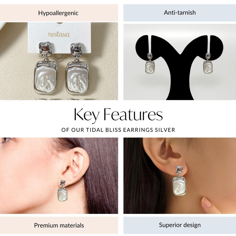 Tidal Bliss Earrings Silver