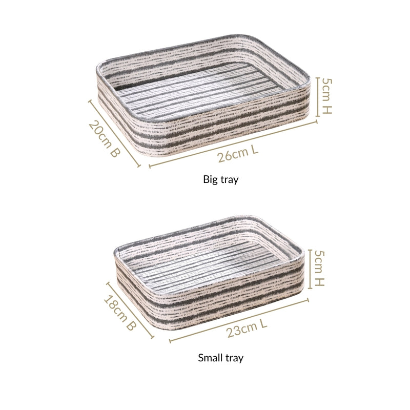 SlateLine Desk Organiser Tray Set Of 2