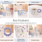 Lavender Blues Ceramic Coffee Mug Set Of 4 450ml