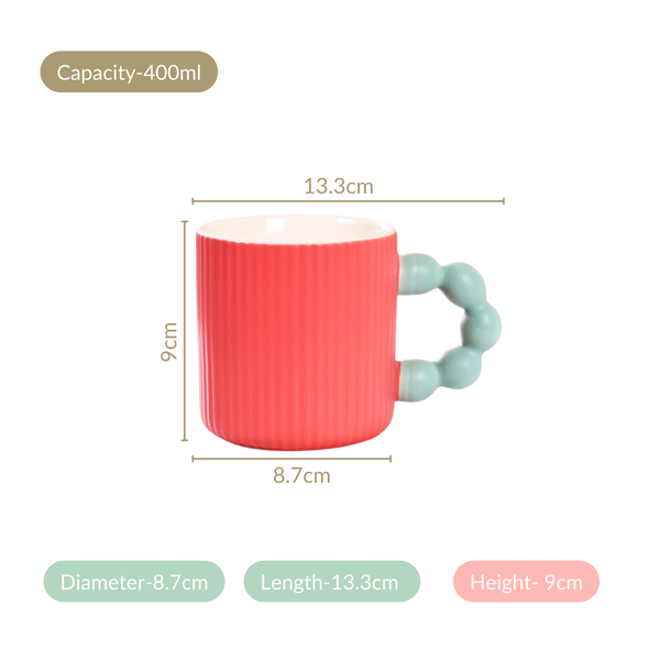 Bubbles And Brews Coffee Cup Set Of 4 400ml