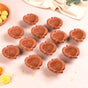 Engraved Natural Terracotta Diyas Set Of 48