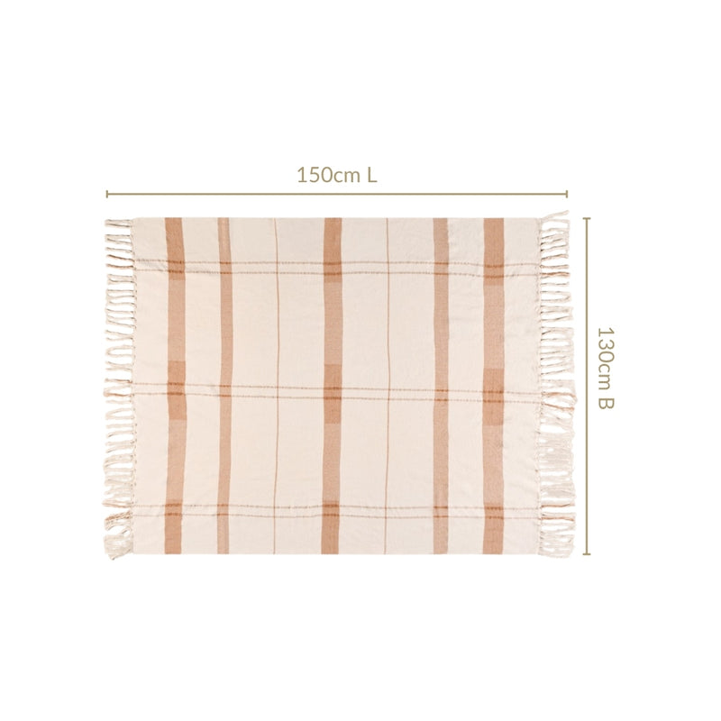 Earthline Pure Cotton Comfort Throw