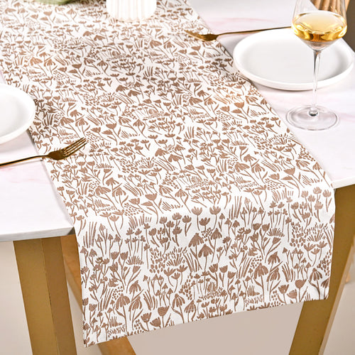 Earthy Blossoms 8 Seater Table Runner 264x35cm