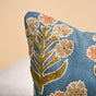 Earthy Botanical Embroidered Cushion Cover