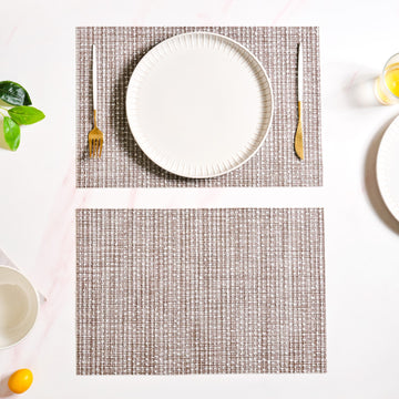 Earthy Brown Mat Set Of 6