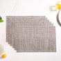 Earthy Brown Mat Set Of 6