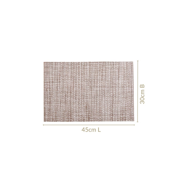 Brown Sheen Mat Set Of 6