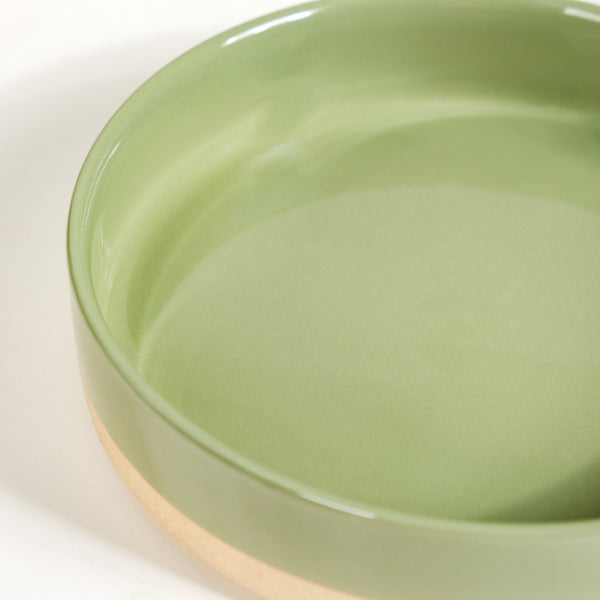 Earthy Sage Green Stoneware Serving Bowls Set Of 2 800ml