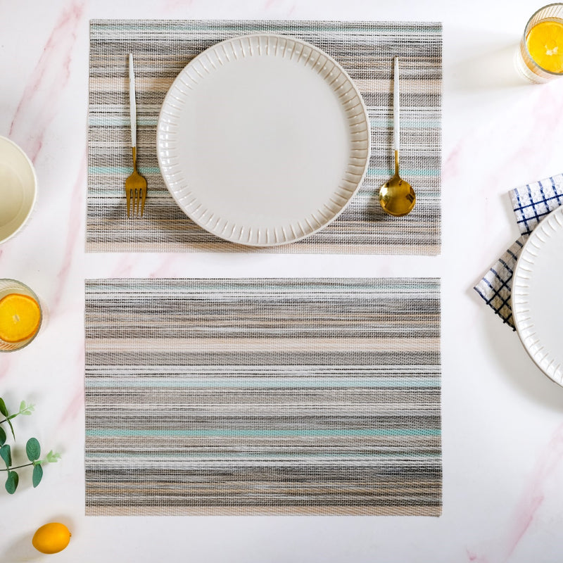 Earthy Stripes Dining Tablemat Set Of 6