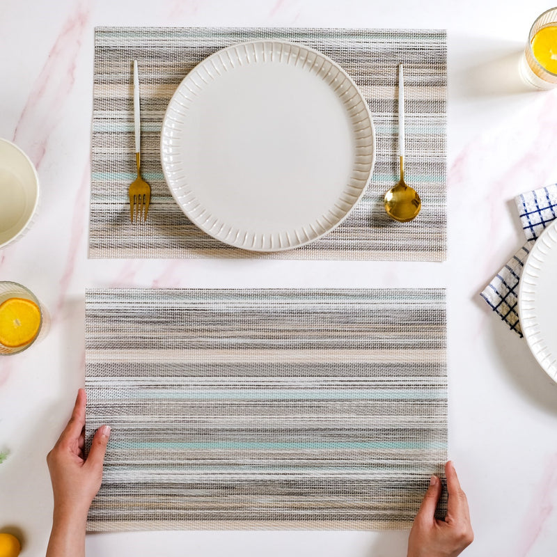 Earthy Stripes Dining Tablemat Set Of 6