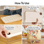 Easy Release Ice Cube Tray With Lid Bin And Scoop