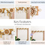 Eco Concious Floral Wall Hanging For Puja Accent