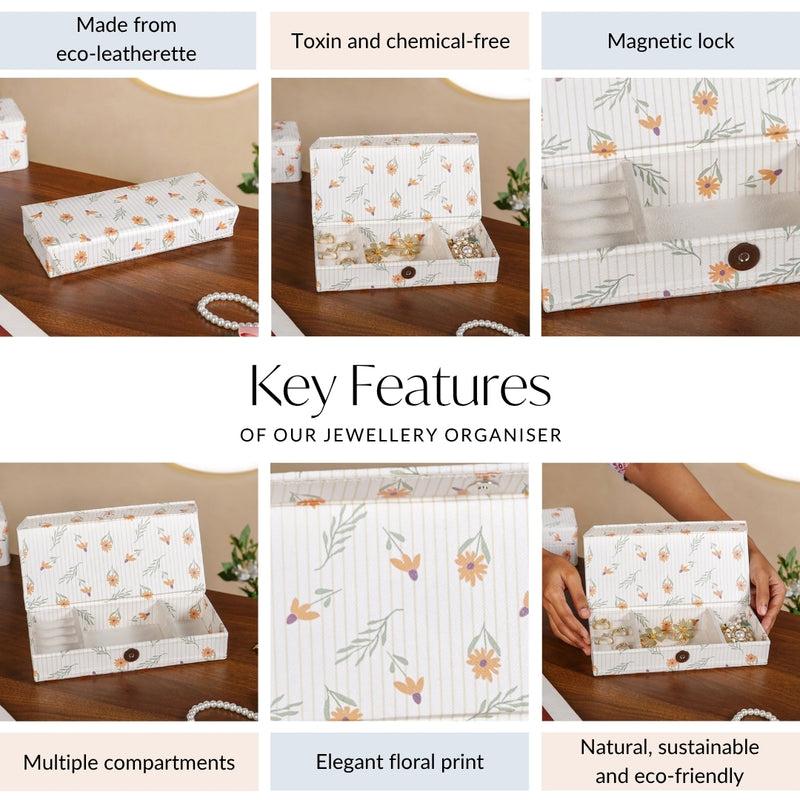 Eco Friendly Sundaisy Sectioned Trinket Case