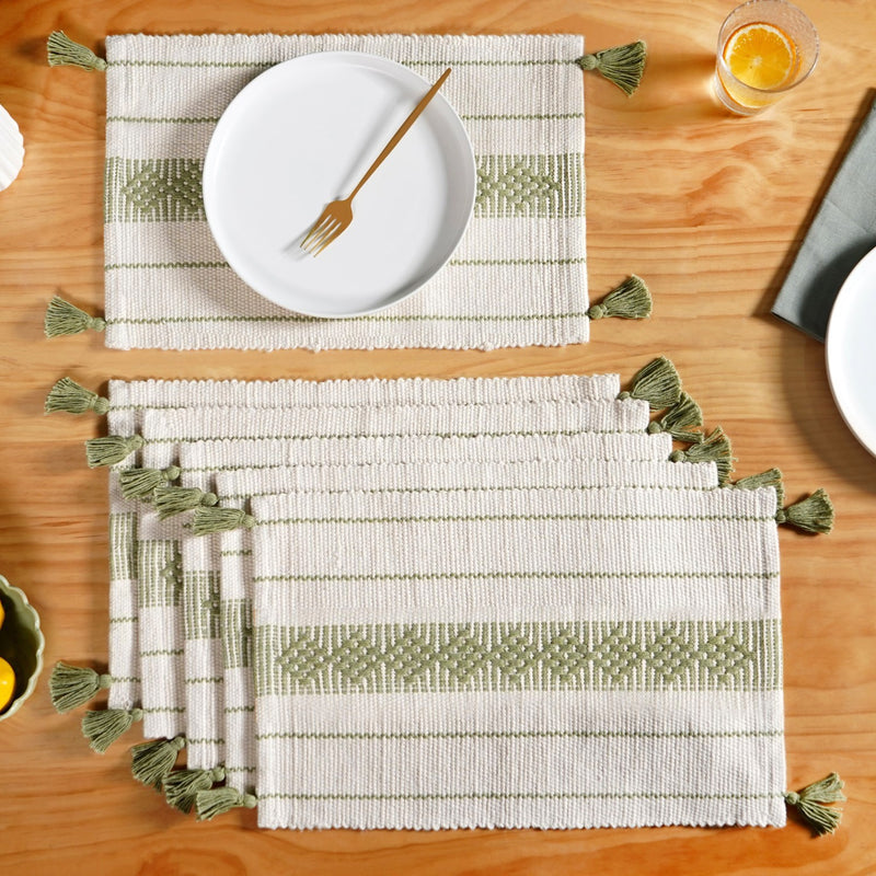 Ecofriendly Cotton Placemat Set Of 6