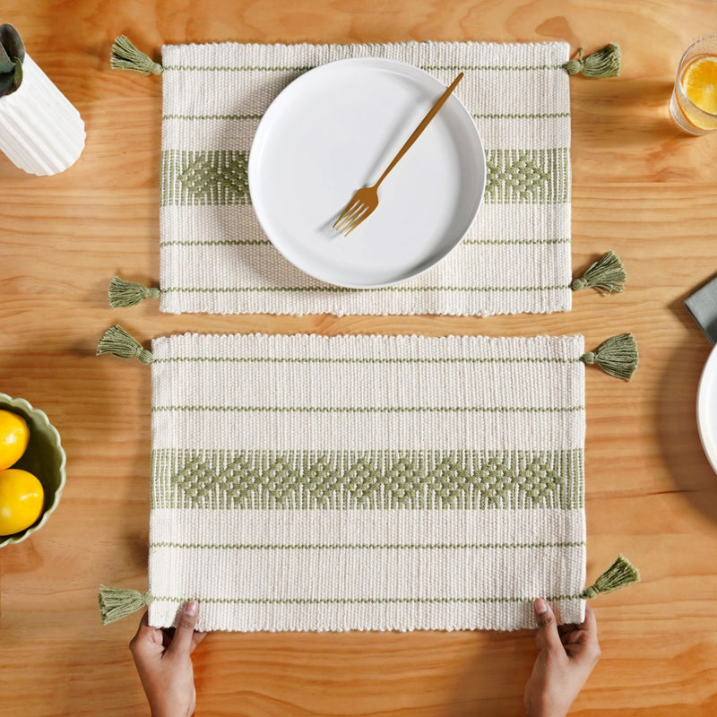 Ecofriendly Cotton Placemat Set Of 6