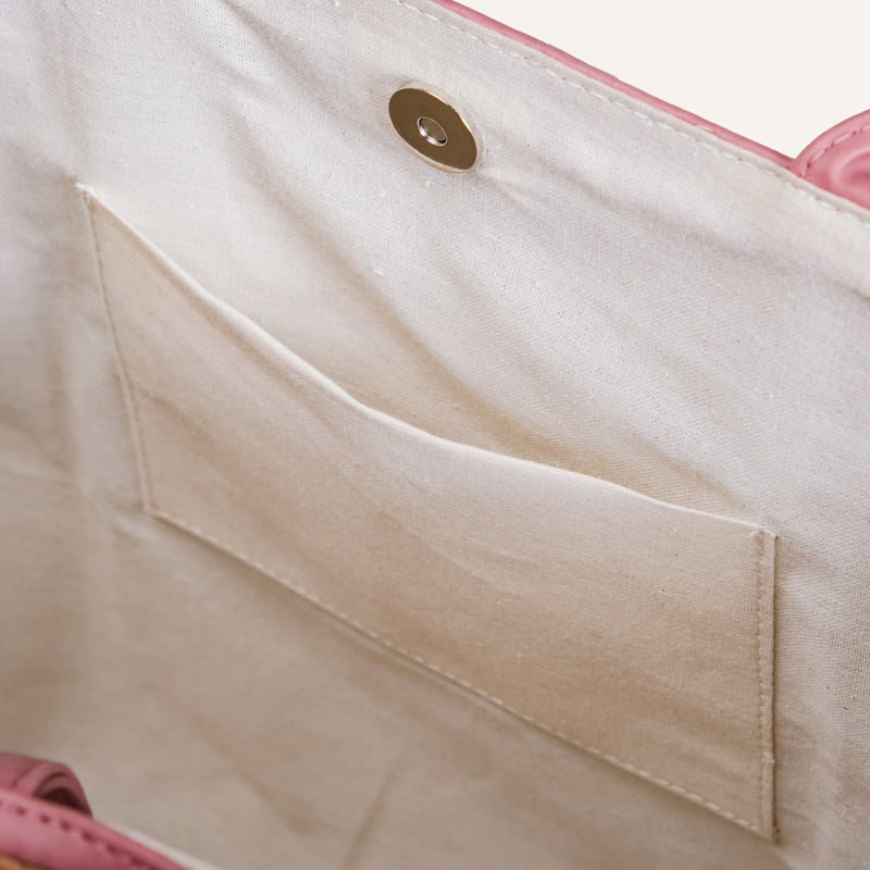 Ecofriendly Shitalpati Blush Pink Tote Bag