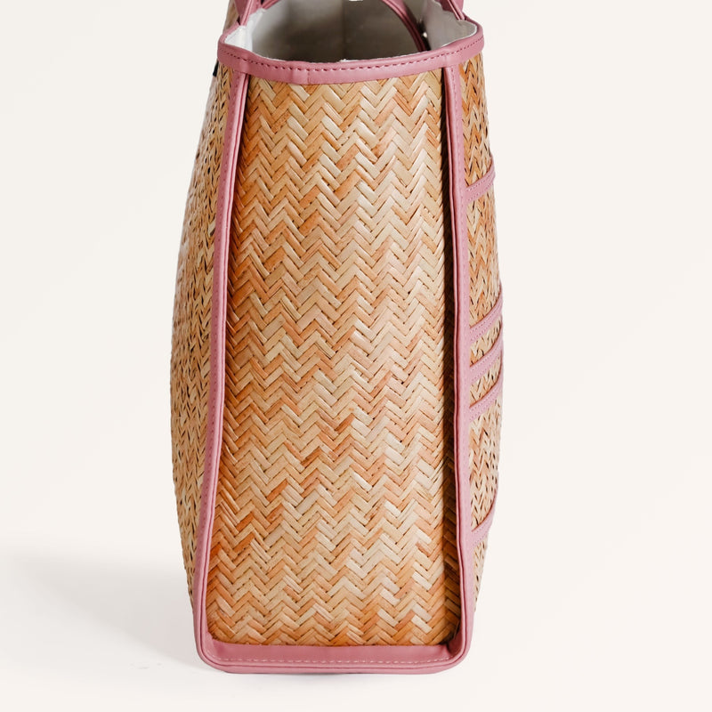 Ecofriendly Shitalpati Blush Pink Tote Bag