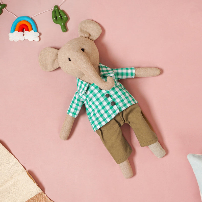 Elephant Plushie Sustainable Stuffed Animal Pair
