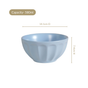 Embossed Baby Blue Ceramic Bowl Set Of 4 580ml
