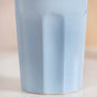 Embossed Baby Blue Ceramic Tumbler Set Of 4 380ml