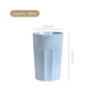 Embossed Baby Blue Ceramic Tumbler Set Of 4 380ml