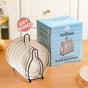 Embossed Dessert Plate Set Of 6 With Stand 14cm
