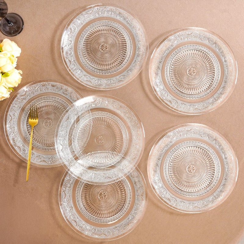 Embossed Dinner Plate Set Of 6 25cm