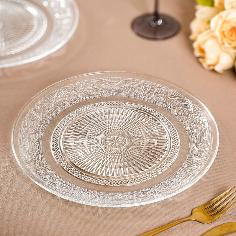 Embossed Dinner Plate Set Of 6 25cm