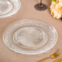 Embossed Dinner Plate Set Of 6 25cm