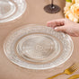 Embossed Dinner Plate Set Of 6 25cm
