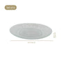 Embossed Glass Dessert Plate Set Of 6 Small 15cm
