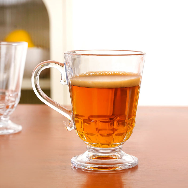 Embossed Irish Coffee Glass Set Of 6 196ml