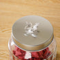 Embossed Jar With Butterfly Lid Set Of 4 700ml