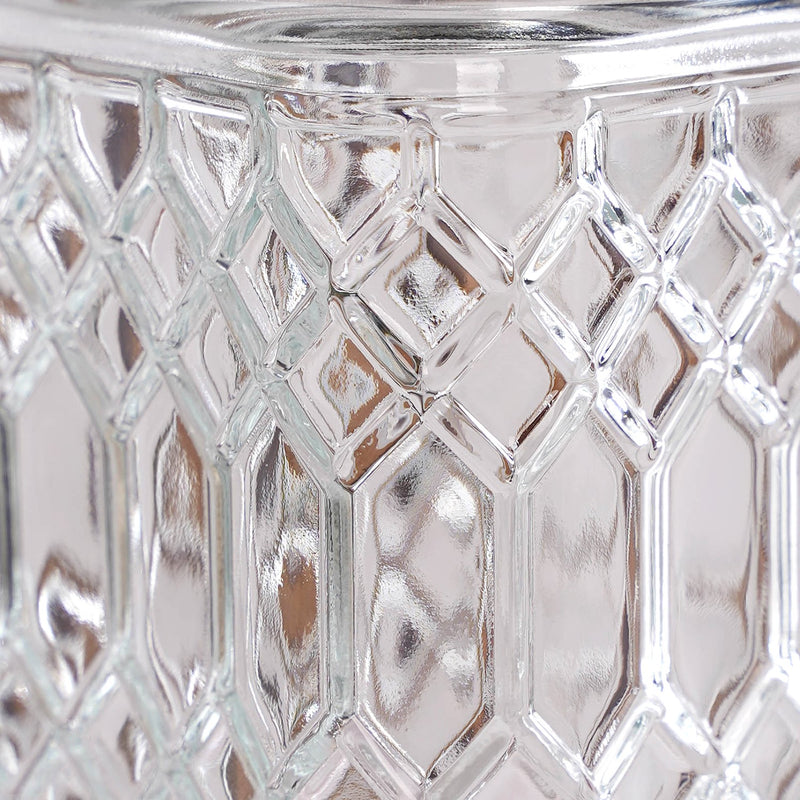 Embossed Kitchen Storage Container With Lids Set Of 4 1300ml