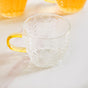 Embossed Leaf Tea Cup Set Of 6 110ml