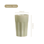 Embossed Sage Green Ceramic Tumbler Set Of 4 380ml