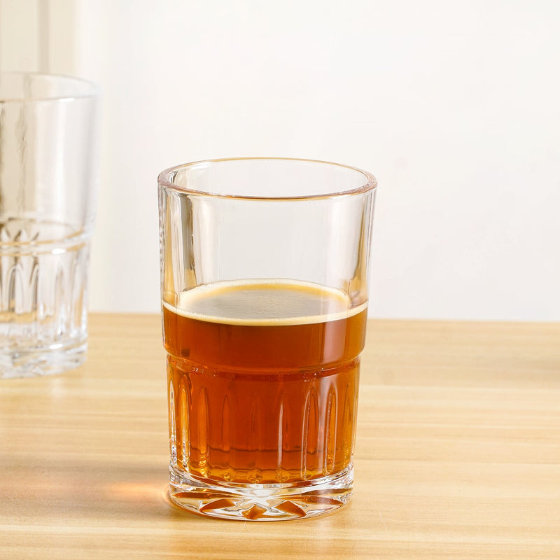 Embossed Tea Glass Set Of 6 190ml