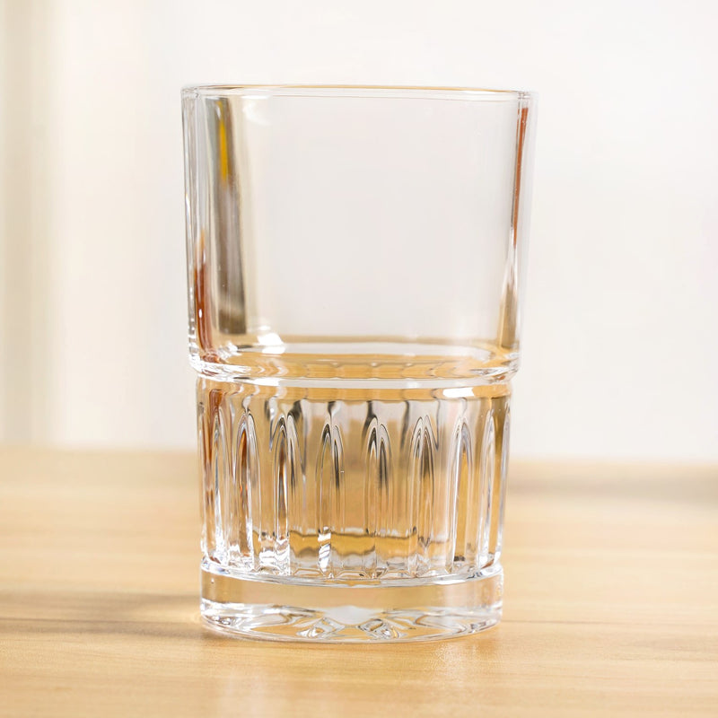 Embossed Tea Glass Set Of 6 190ml