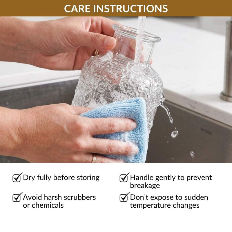 Embossed Bedside Carafe Set Of 2